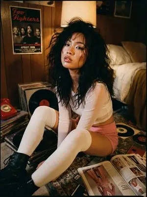 Nostalgic 90s-2000s Indie Aesthetic Portrait in a Retro Bedroom