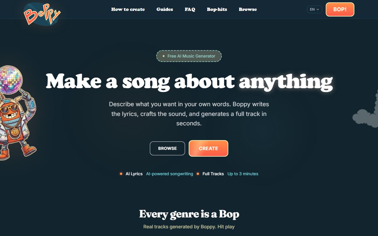 Screenshot of Boppy official website