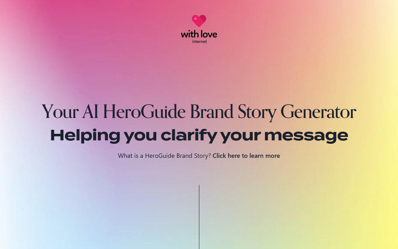 Screenshot of Heroguide official website